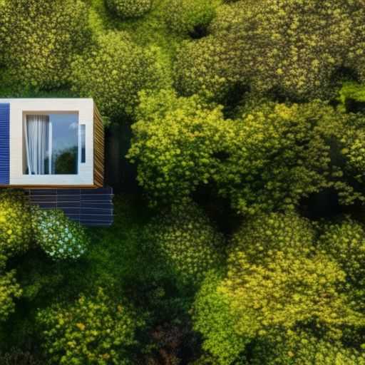 Aerial view of the Ginkgo grove planting site