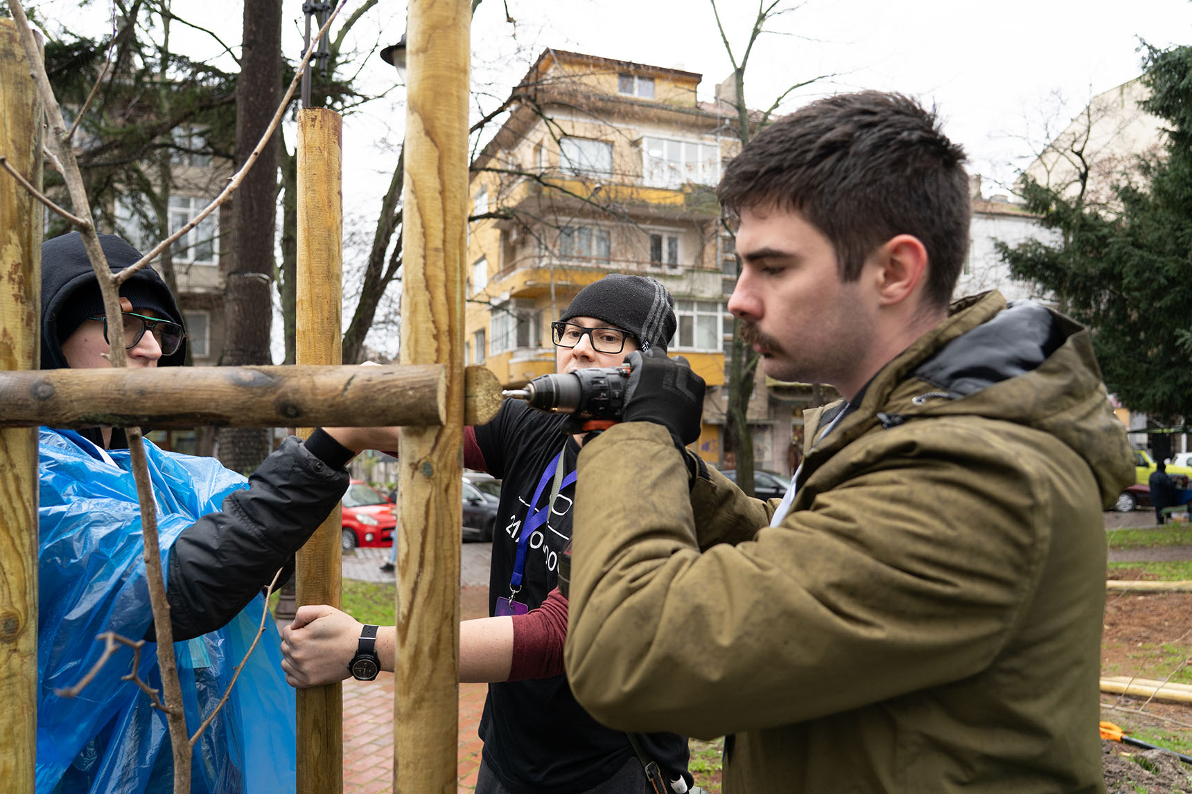 Planting work at the Ginkgo Grove in Varna